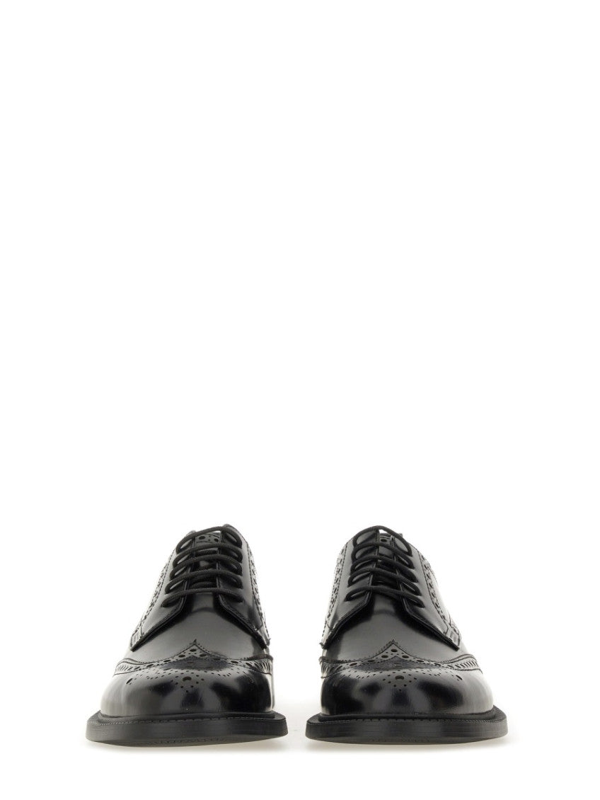 Black Leather Lace Up Shoes 4