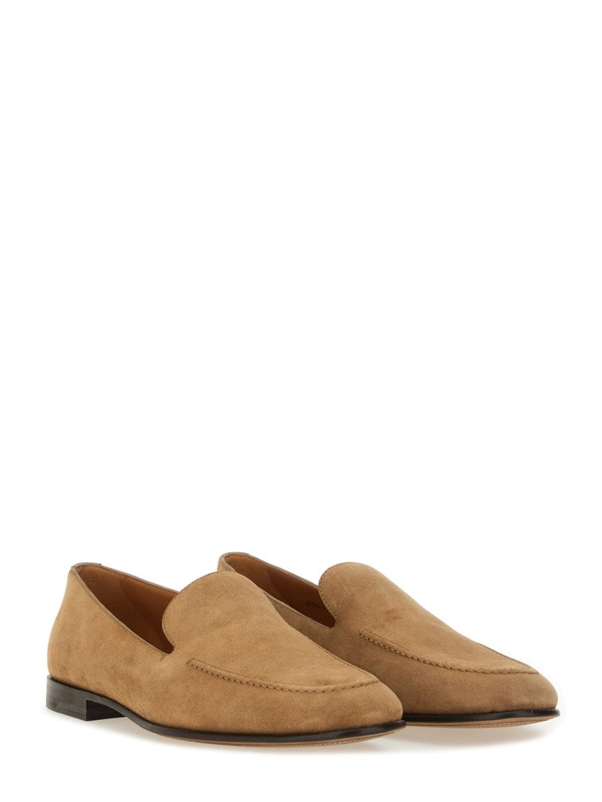 Beige Leather Loafers 2