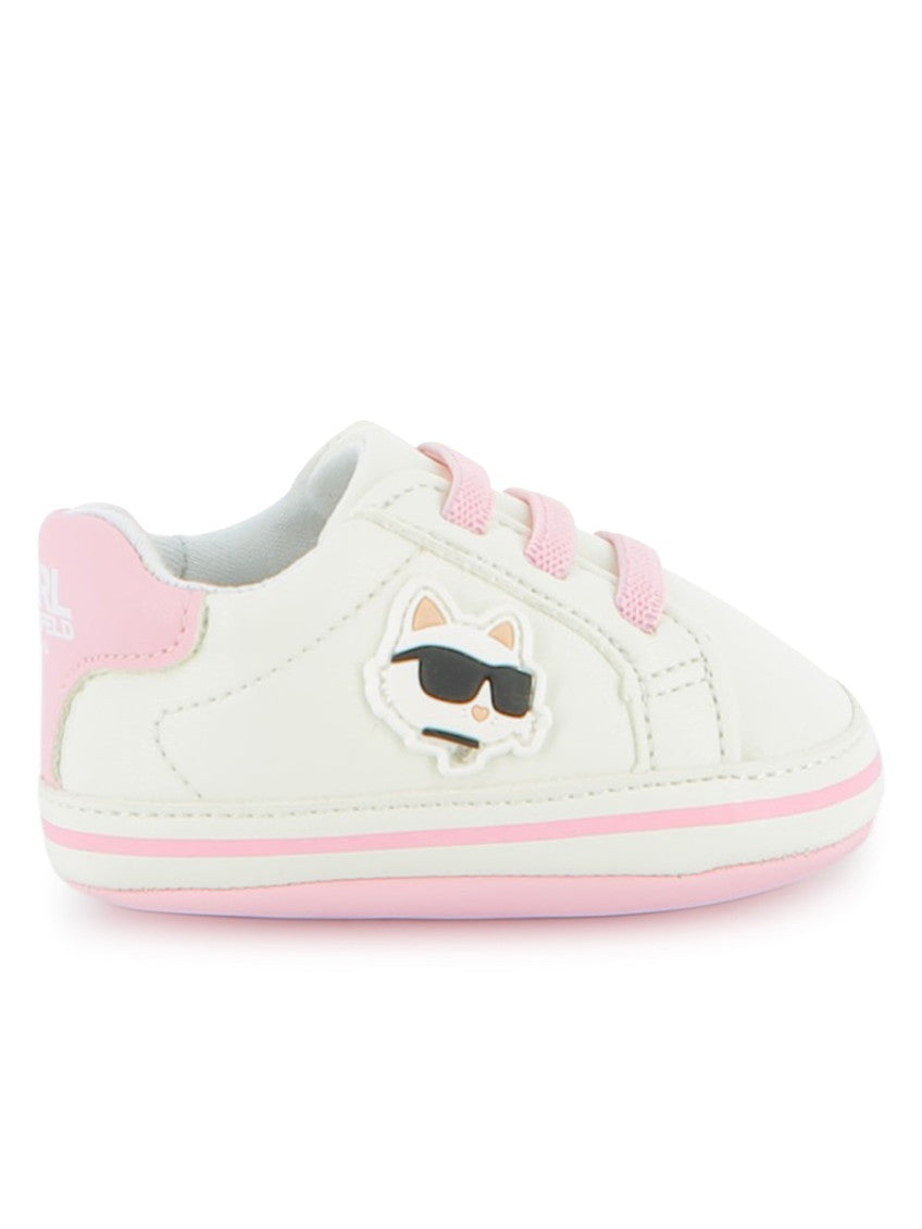 Babies White Graphic Sneakers 1