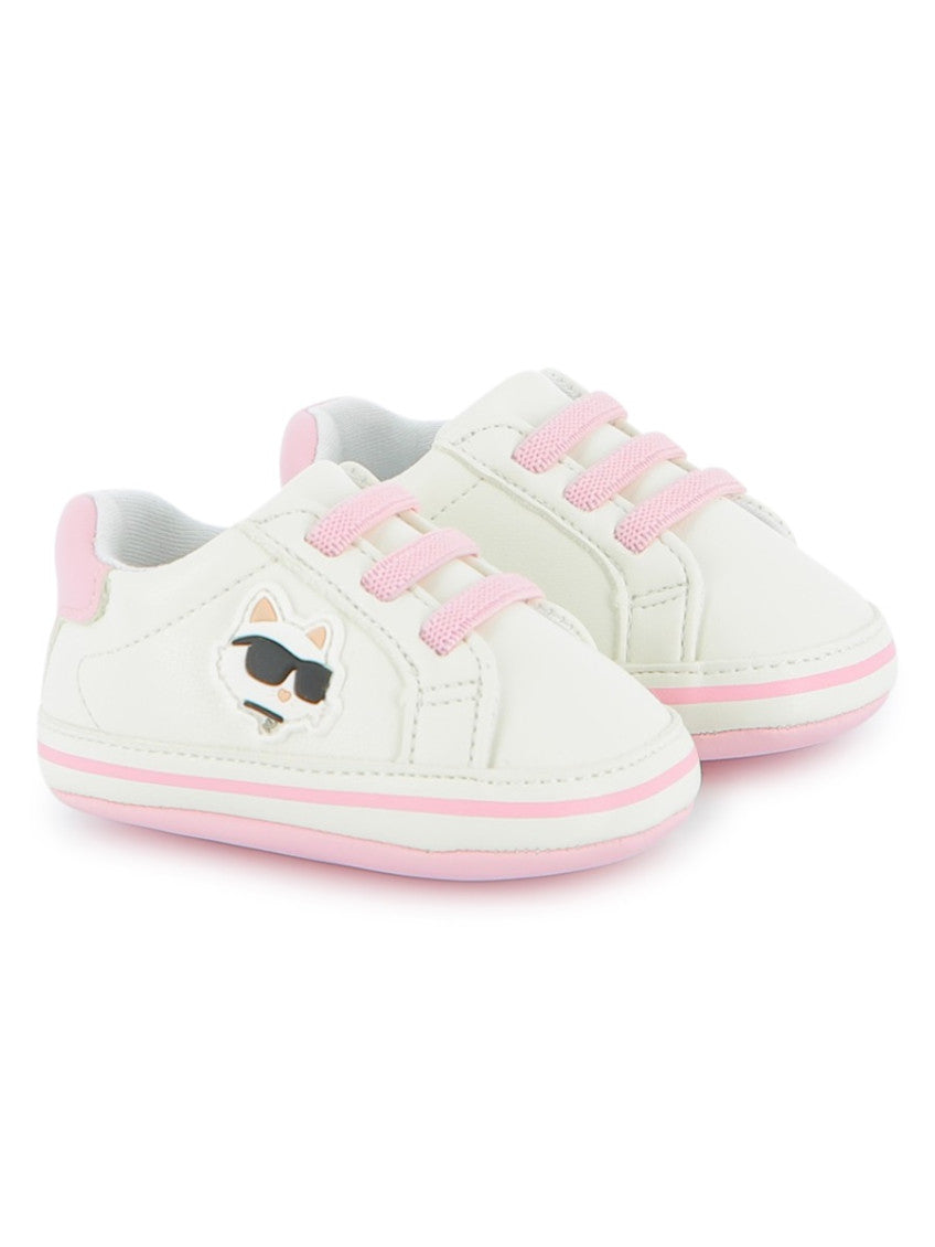 Babies White Graphic Sneakers 2