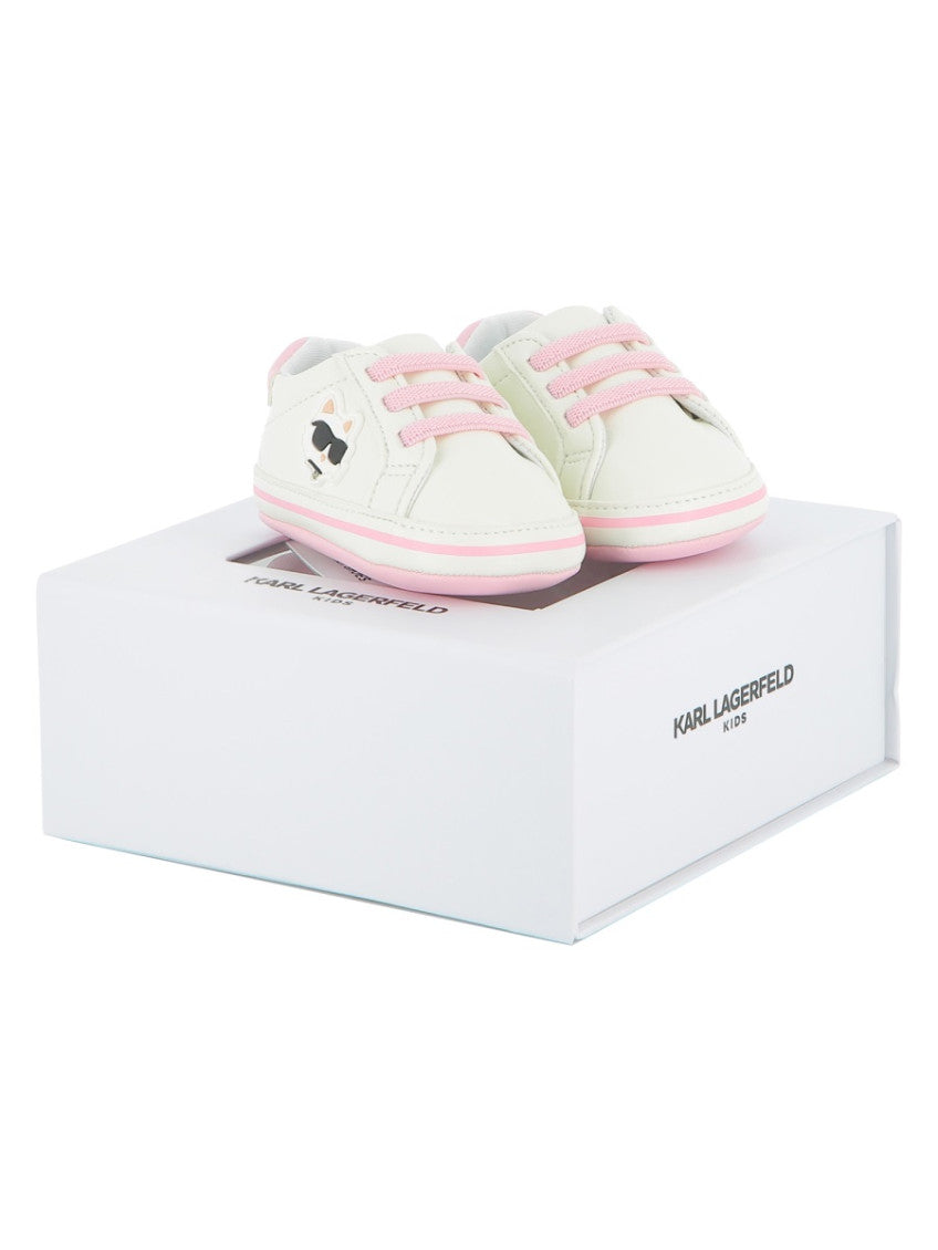 Babies White Graphic Sneakers 3