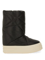 Black Quilted Mega Boots 1