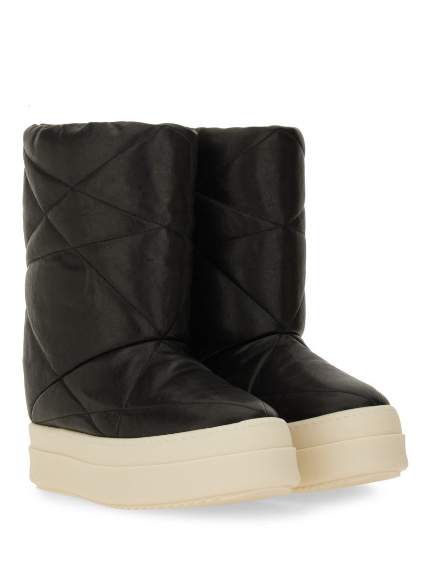Black Quilted Mega Boots 2