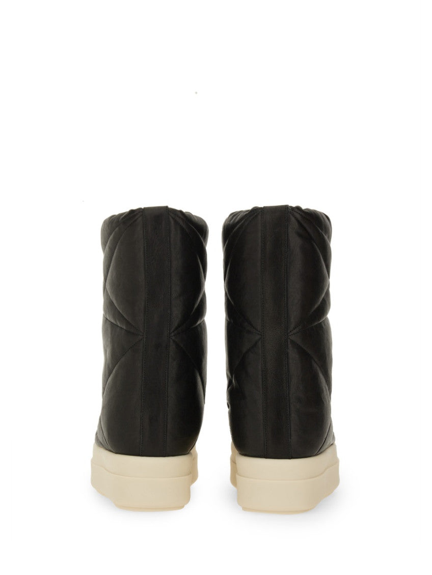 Black Quilted Mega Boots 3