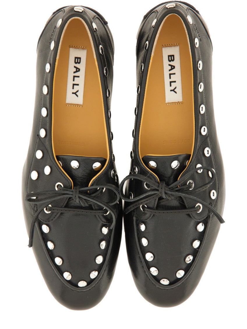 Black Studded Loafers 6
