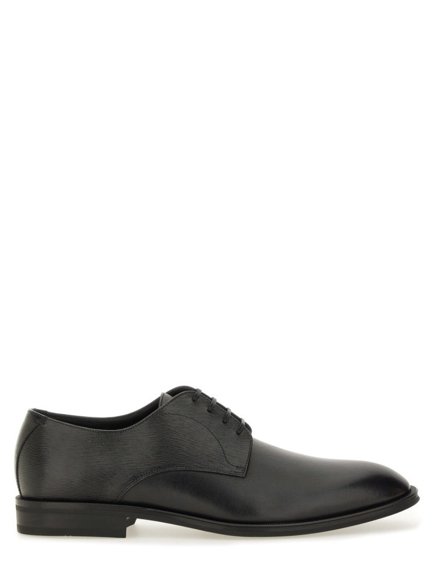Black Leather Lace Up Shoes 1
