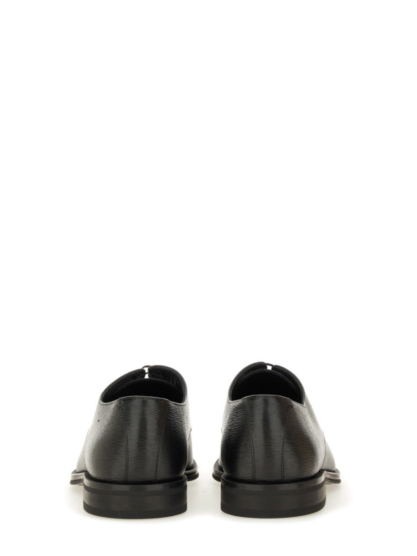 Black Leather Lace Up Shoes 3