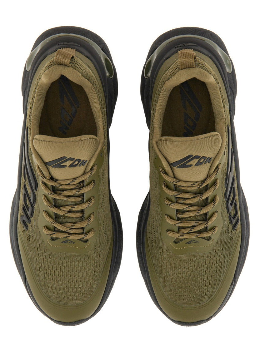 Green Logo Faster Sneakers 6