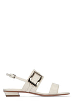 White Slingback Sandals 1