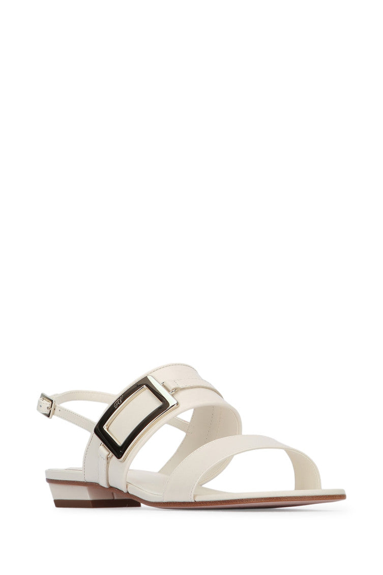 White Slingback Sandals 2