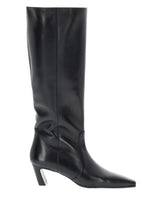 Black Solid Stassi Boots 1