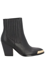 Black Textured Camperos Boots 1