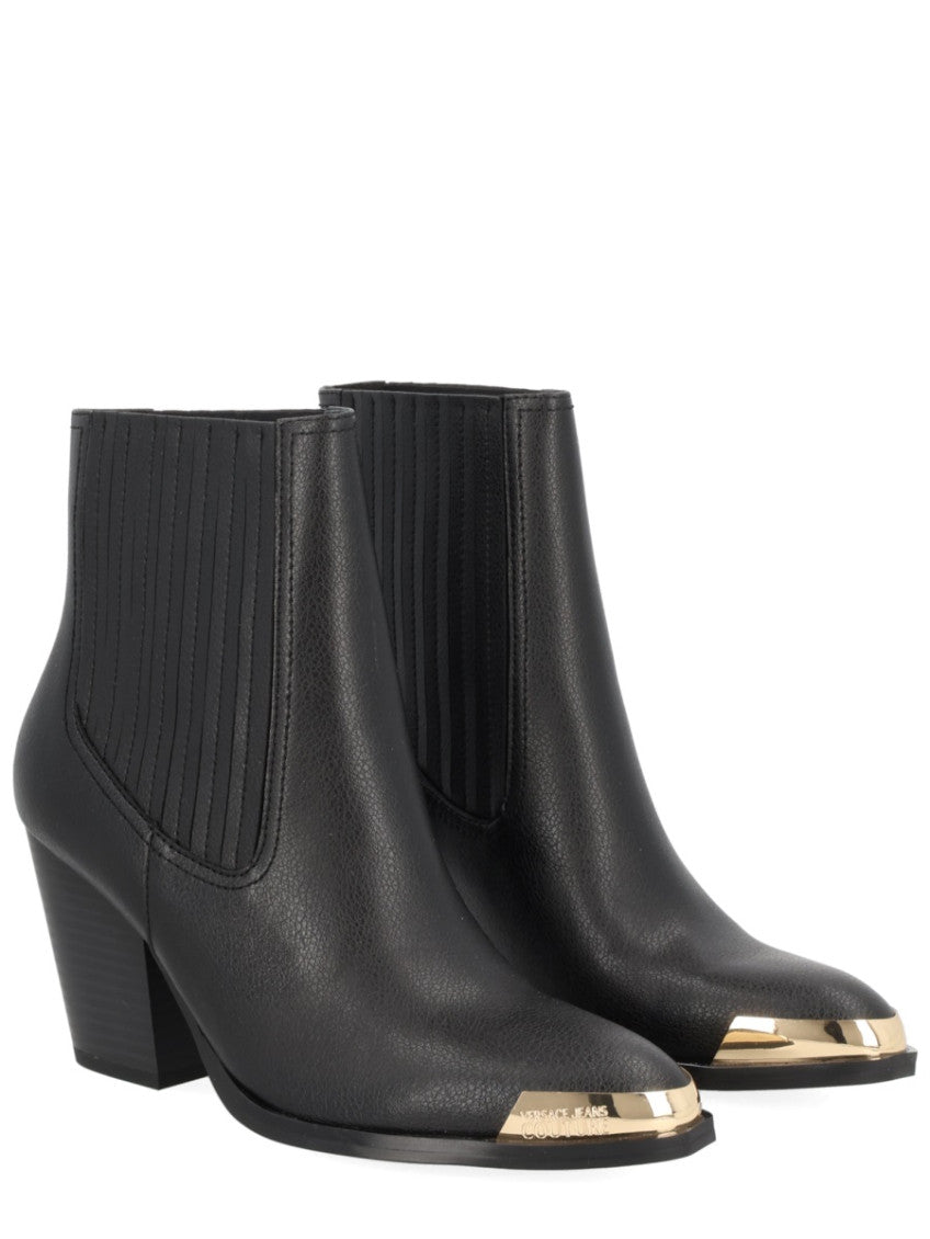 Black Textured Camperos Boots 2