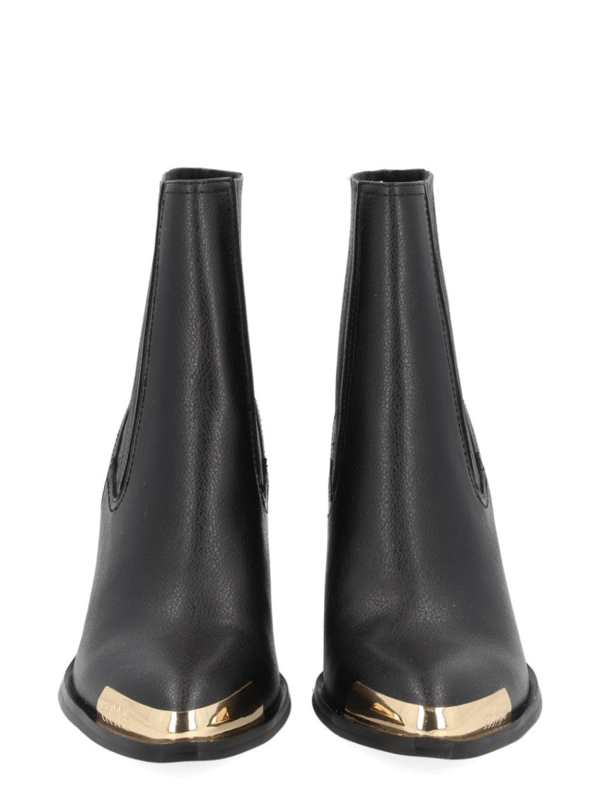 Black Textured Camperos Boots 3