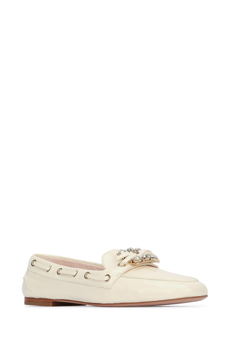 White Slip On Loafers 2