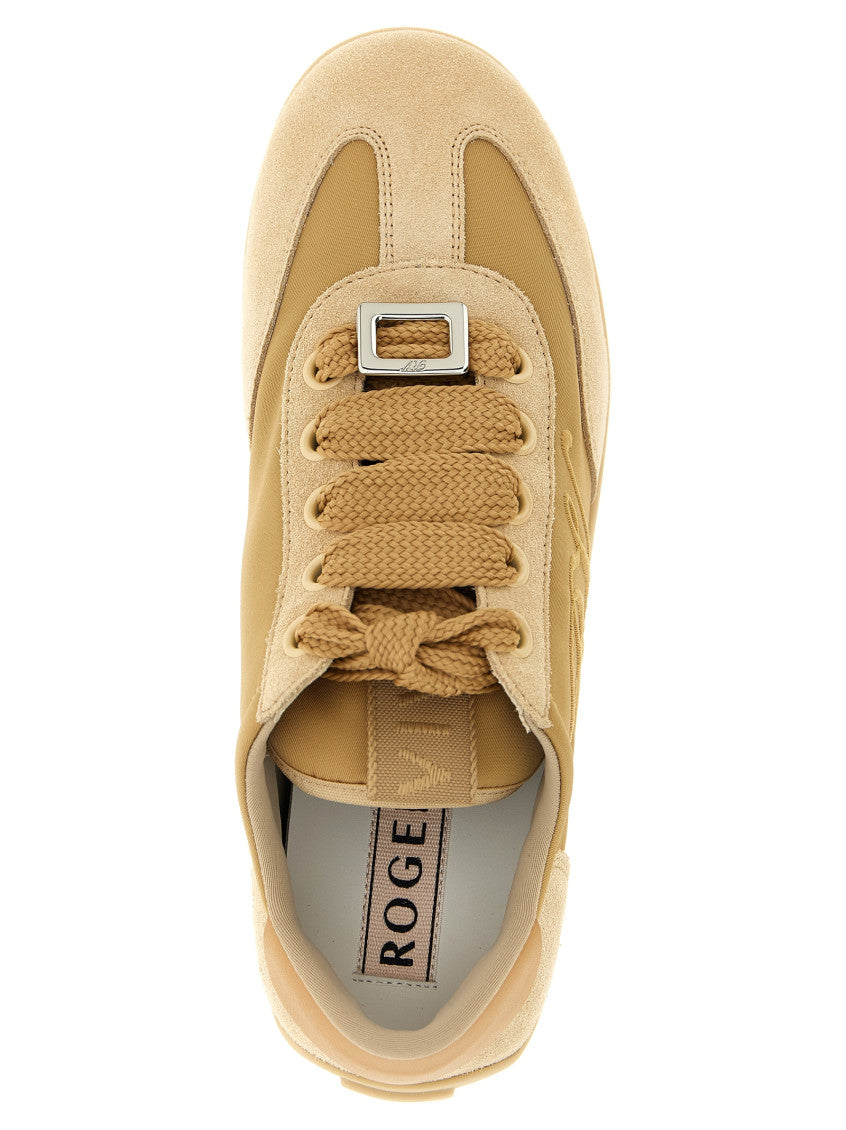 Beige Logo Sneakers 4