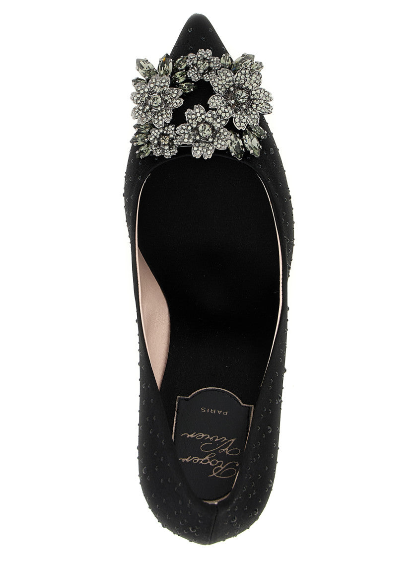 Black Slip On Pumps 4