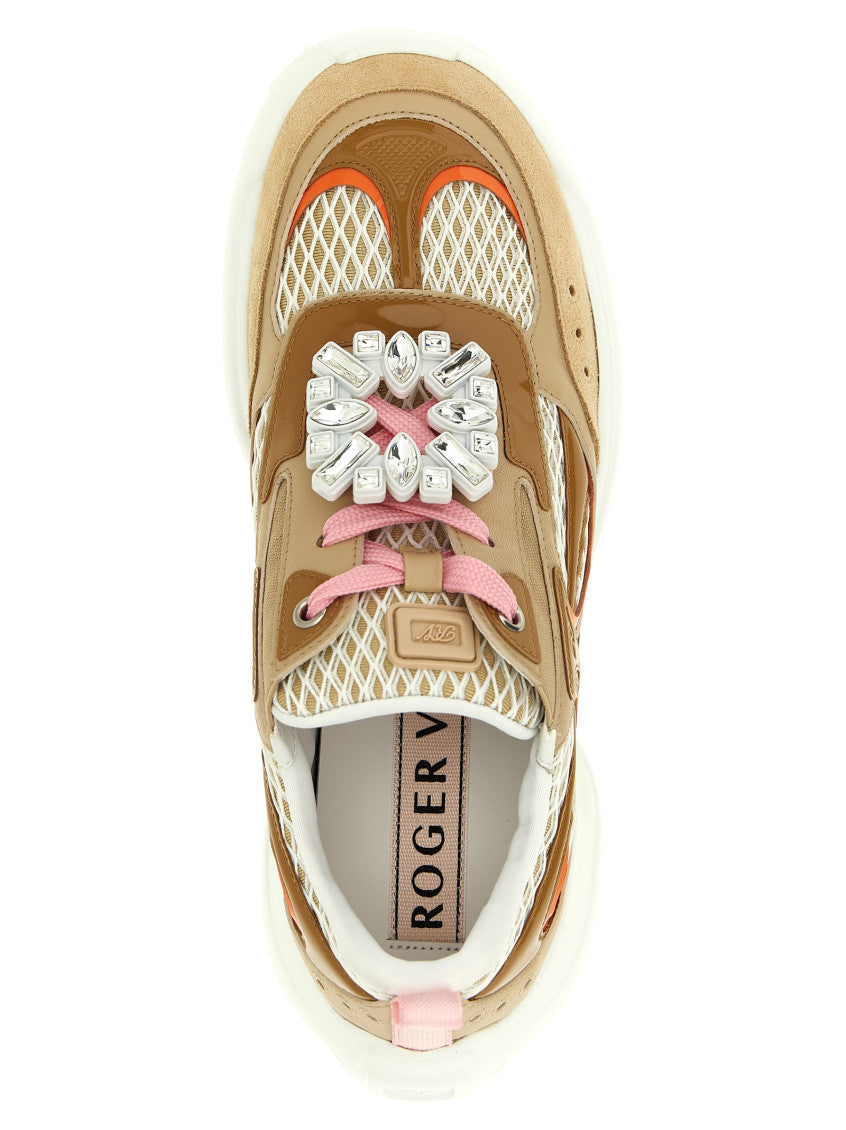 Beige Lace Up Sneakers 4