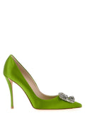 Green Slip On Pumps 1