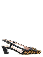 Leopard Print Slingback Pumps 1