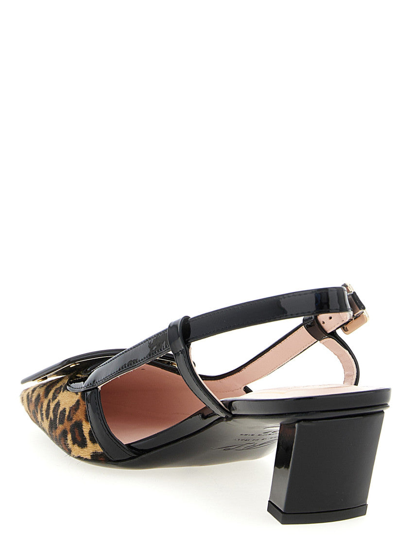 Leopard Print Slingback Pumps 3