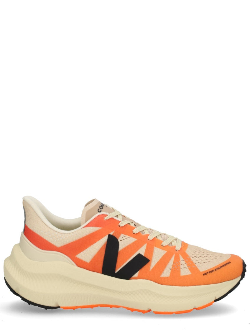 Orange Color Block Sneakers 1