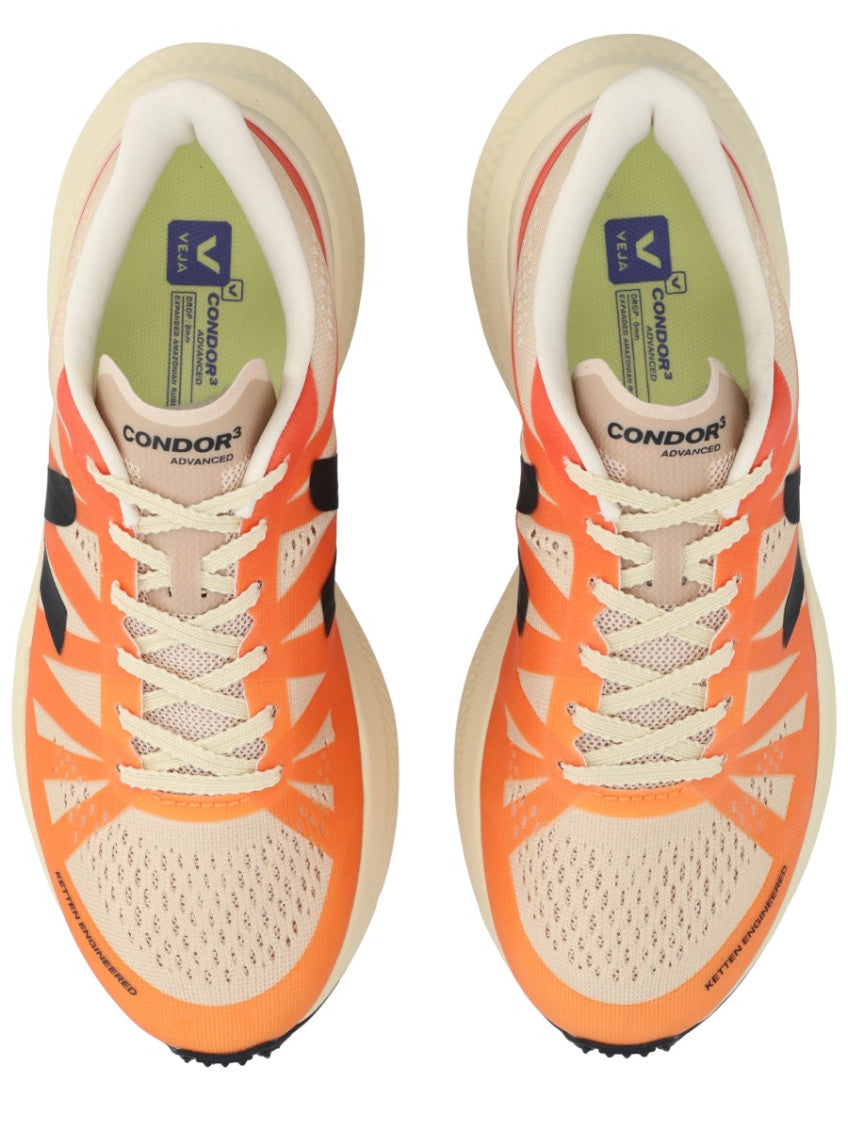 Orange Color Block Sneakers 5