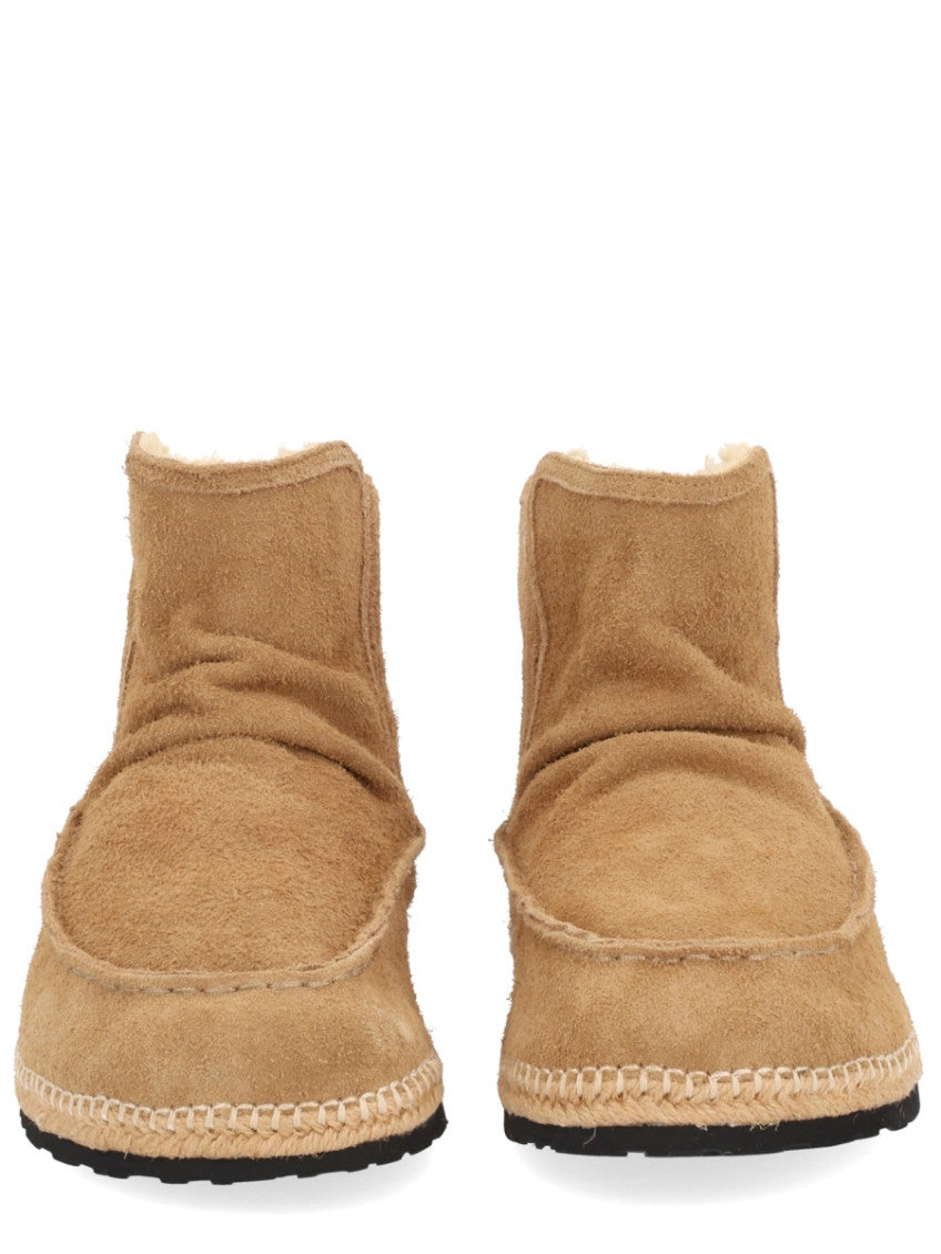 Beige Slip-on Boots 3