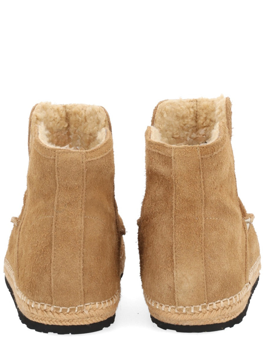 Beige Slip-on Boots 4