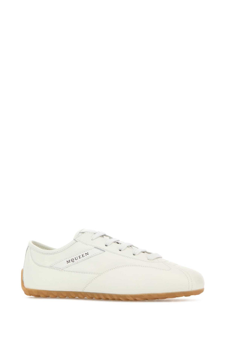 Off White Lace Up Sneakers 2