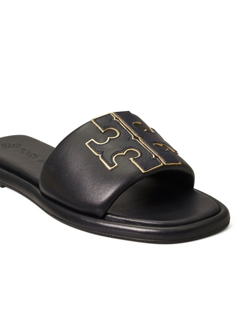 Black Logo Flats 3