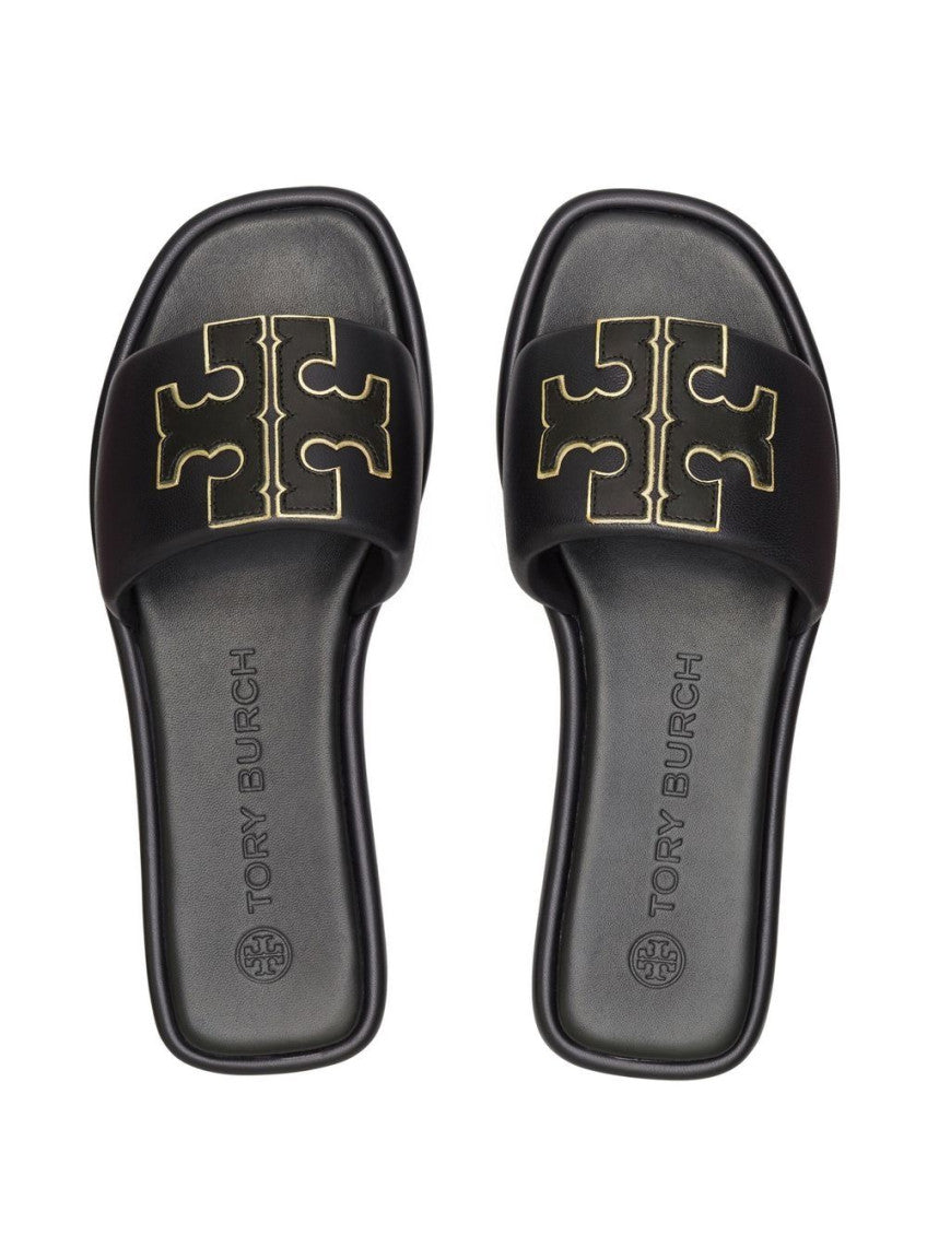 Black Logo Flats 4