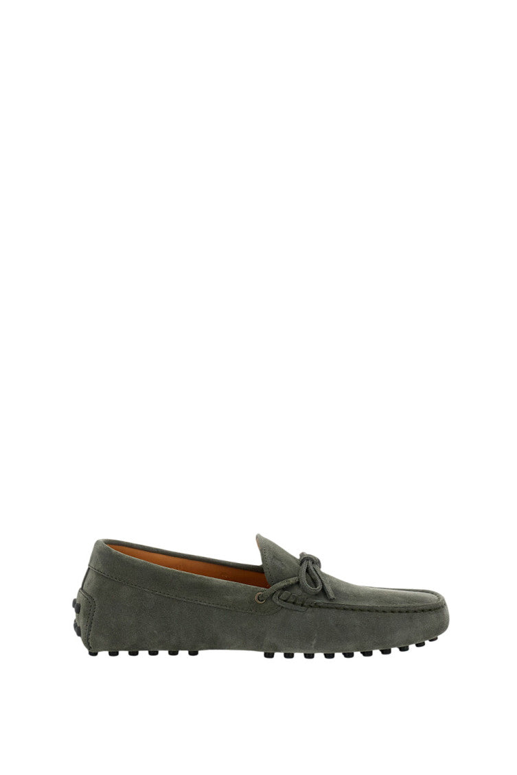 Olive Solid Gommino Loafers 1