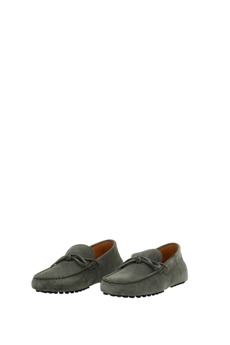 Olive Solid Gommino Loafers 2
