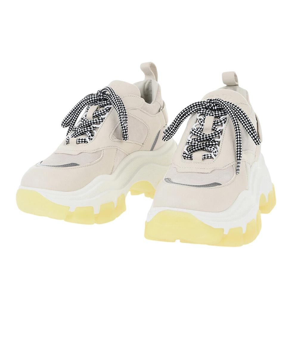 Beige  Lace Up Sneakers 2