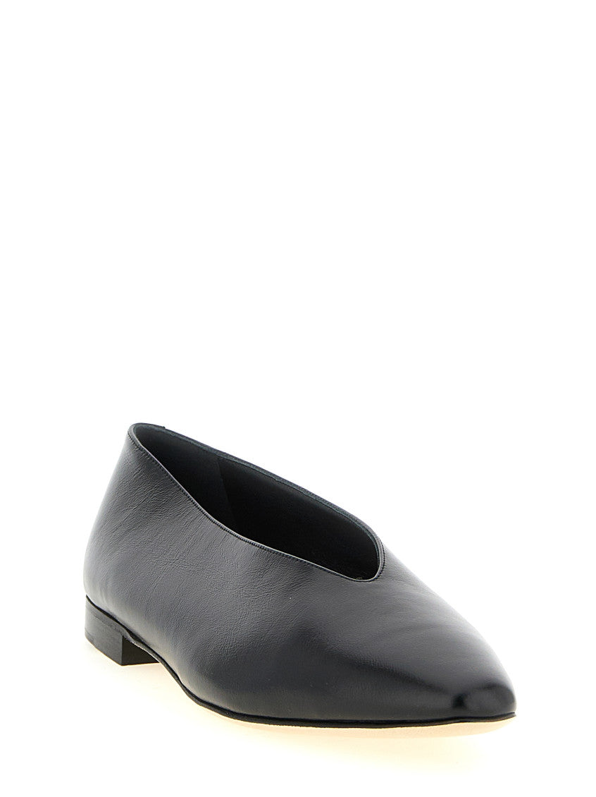 Black Slip On Ballet Flats 2