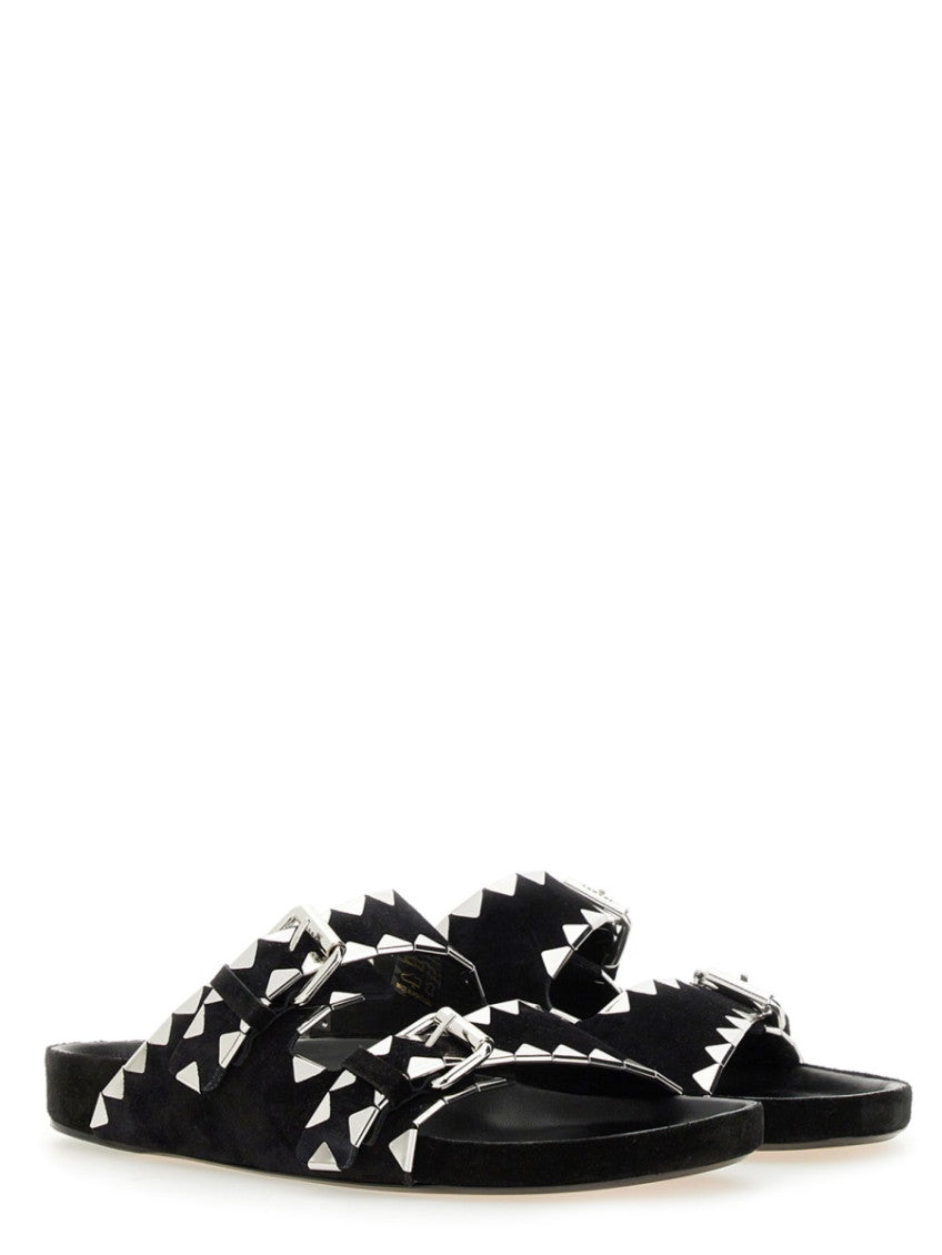 Black Studded Sandals 2