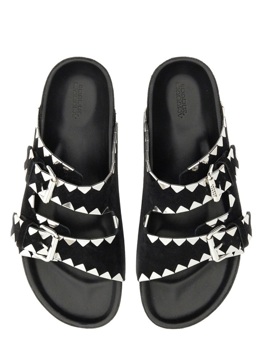 Black Studded Sandals 3