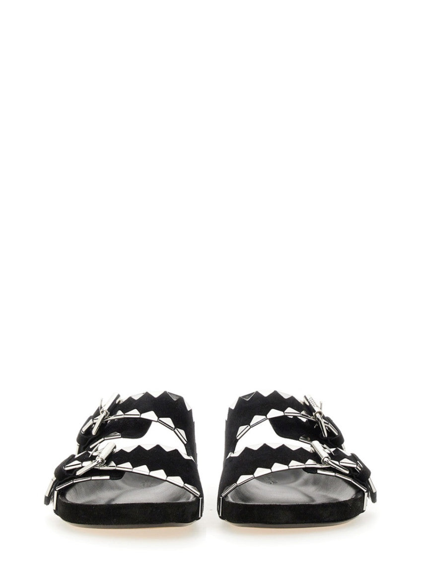 Black Studded Sandals 5