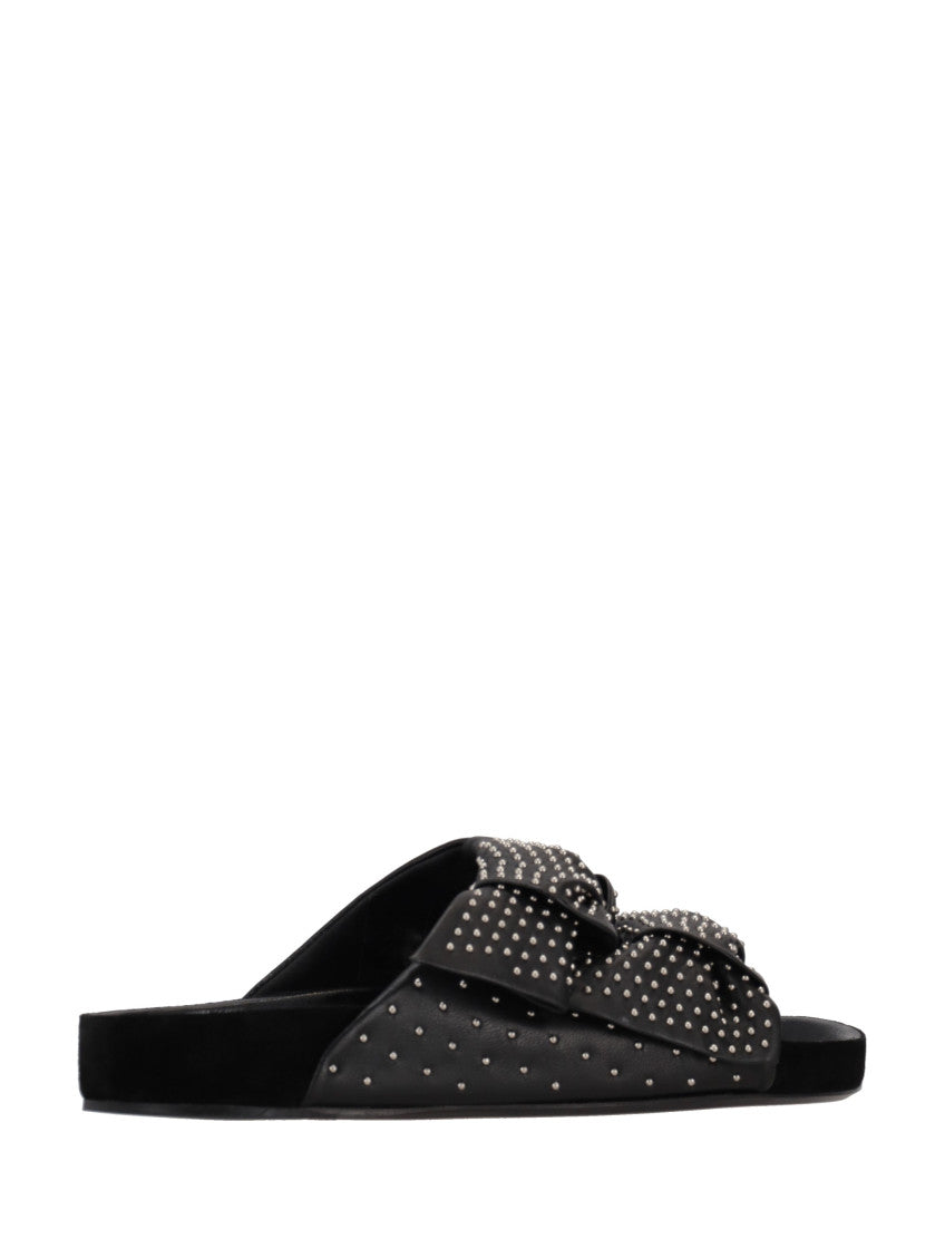 Black Bow Sandals 5