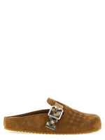 Light Brown Checks Mules 1