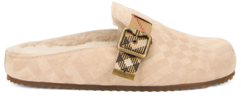 Light Pink Checks Mules 2