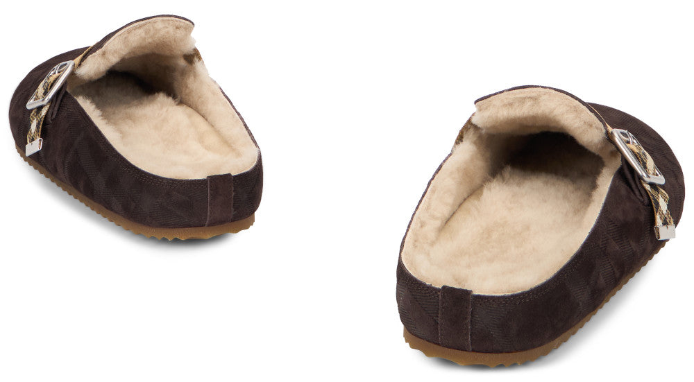 Brown Checks Mules 4