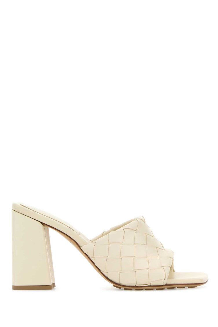 Off White Textured Heels 1