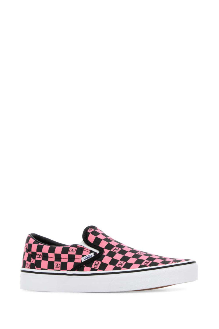 Pink Checks Slip-On Sneakers 2