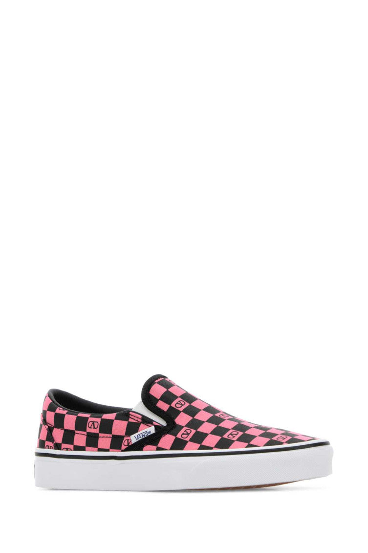 Pink Checks Slip-On Sneakers 2