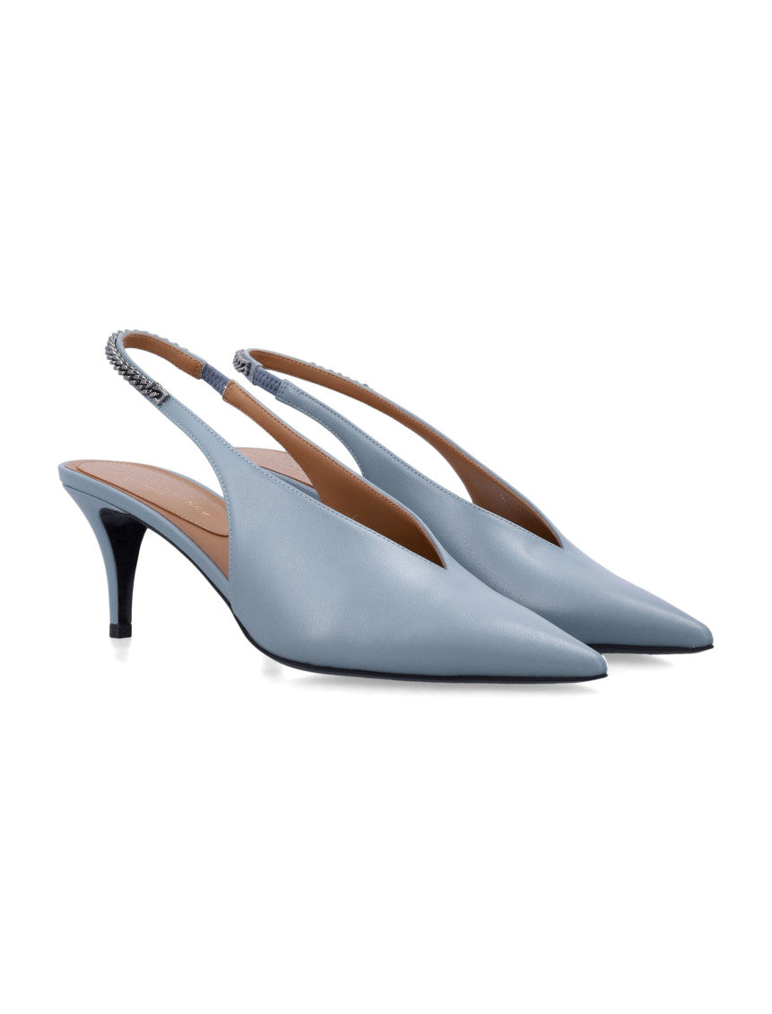 Light Blue Slingback Pumps 2