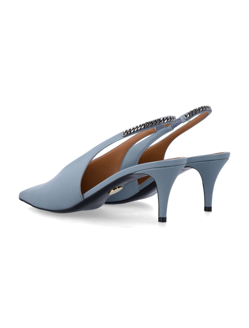 Light Blue Slingback Pumps 3