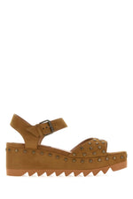 Light Brown Studded Heels 1