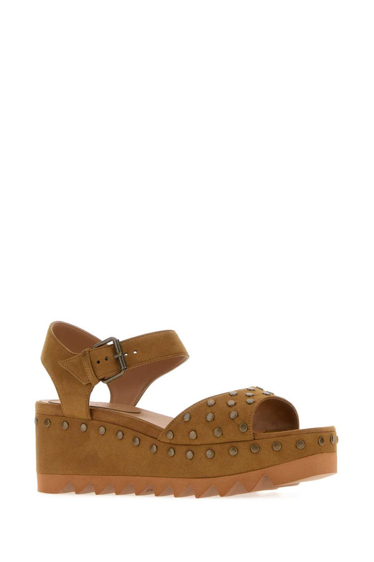 Light Brown Studded Heels 2